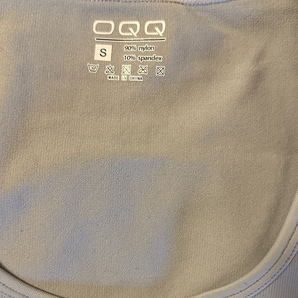 OQQ SET of 3 Long sleeve round neck crop top - Picture 4 of 7